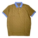 Áo thun nam cổ bẻ họa tiết độc đáo, size 3XL