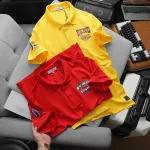 Áo thun nam cổ bẻ CS245 có size 3X, in logo trước ngực và tay áo