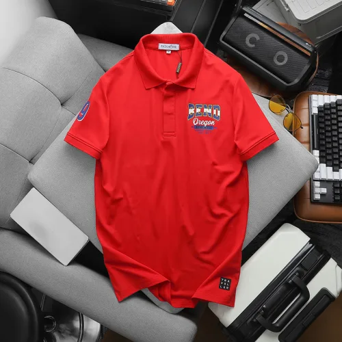 Áo thun nam cổ bẻ CS245 có size 3X, in logo trước ngực và tay áo