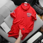 Áo thun nam cổ bẻ CS245 có size 3X, in logo trước ngực và tay áo