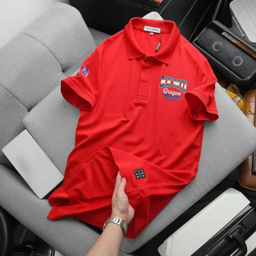 Áo thun nam cổ bẻ CS245 có size 3X, in logo trước ngực và tay áo