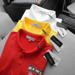 Áo thun nam cổ bẻ CS245 có size 3X, in logo trước ngực và tay áo