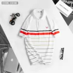 Áo Polo Nam Tay Ngắn Họa Tiết Sọc, Có Size 3XL