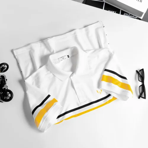 Áo Polo Nam Tay Ngắn Họa Tiết Sọc, Có Size 3XL