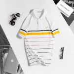 Áo Polo Nam Tay Ngắn Họa Tiết Sọc, Có Size 3XL
