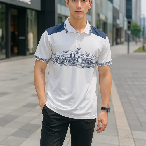Nơi lấy sỉ áo Thun Nam Cổ Bẻ Pack Horse Họa Tiết Ngôi Làng Cổ Điển (Có Size 3x)