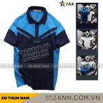 Áo thun nam Pack Horse cổ bẻ thêu nổi chữ Airline size 3x