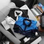 Áo thun nam Pack Horse cổ bẻ thêu nổi chữ Airline size 3x