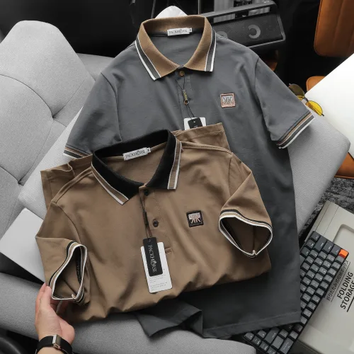 Chỗ sỉ áo Thun Nam Cổ Bẻ Pack Horse Thêu Nổi Logo Chữ KK (Có size 3x)