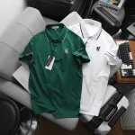 Chuyên sỉ áo Thun Nam Cổ Bẻ PackHorse Thêu Nổi Logo 2 Màu Cao Cấp (Có size 3x)