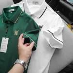 Chuyên sỉ áo Thun Nam Cổ Bẻ PackHorse Thêu Nổi Logo 2 Màu Cao Cấp (Có size 3x)
