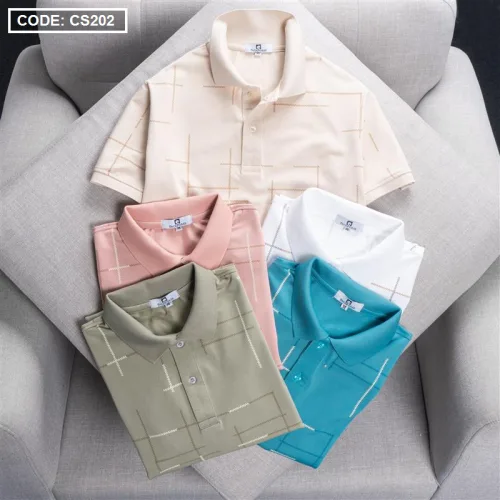 Nơi lấy sỉ áo Thun Nam Cổ Bẻ Phối Hoạ Tiết Kẻ Sọc (Có size 3x)