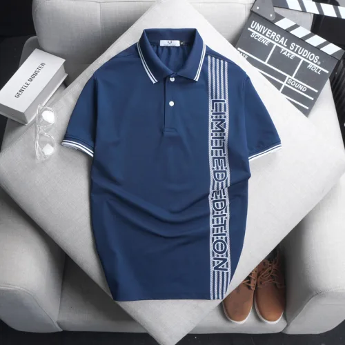 Áo Polo Nam Cá Sấu Poly Phối Sọc, Size 3XL