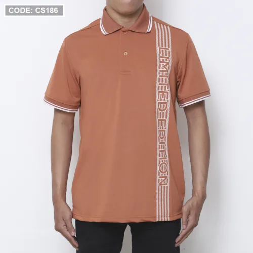 Áo Polo Nam Cá Sấu Poly Phối Sọc, Size 3XL