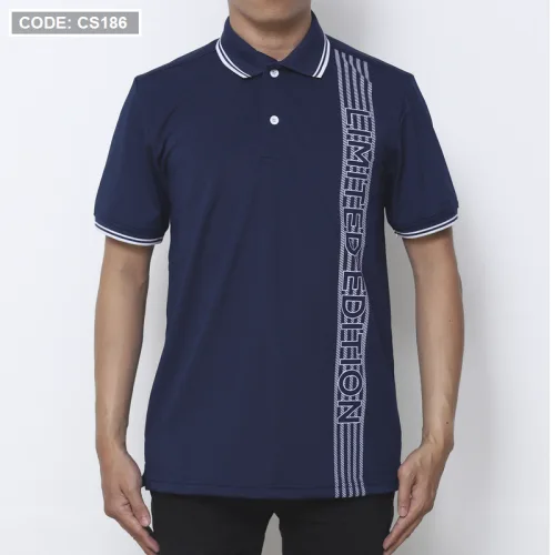 Áo Polo Nam Cá Sấu Poly Phối Sọc, Size 3XL