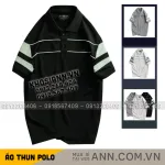 Shop sỉ áo Thun Nam Cổ Bẻ Phối Sọc Áo Trẻ Trung (Có Size 3XL)