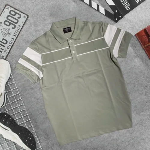 Shop sỉ áo Thun Nam Cổ Bẻ Phối Sọc Áo Trẻ Trung (Có Size 3XL)