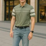 Shop sỉ áo Thun Nam Cổ Bẻ Phối Sọc Áo Trẻ Trung (Có Size 3XL)