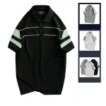 Shop sỉ áo Thun Nam Cổ Bẻ Phối Sọc Áo Trẻ Trung (Có Size 3XL)