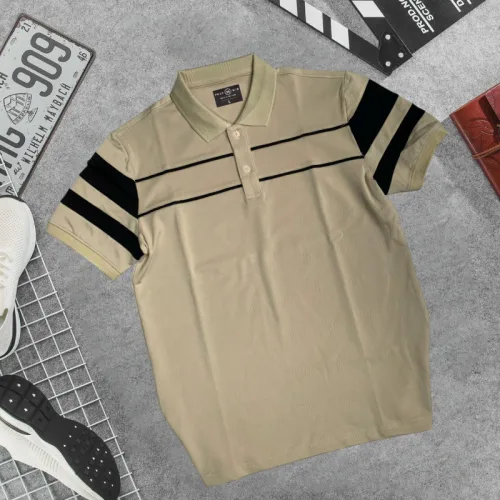 Shop sỉ áo Thun Nam Cổ Bẻ Phối Sọc Áo Trẻ Trung (Có Size 3XL)