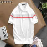 Nơi lấy sỉ áo Thun Nam Có Cổ Tay Ngắn Phối Sọc