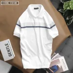 Nơi lấy sỉ áo Thun Nam Có Cổ Tay Ngắn Phối Sọc