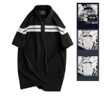 Chuyên sỉ áo Thun Nam Cổ Bẻ Phối Sọc Độc Đáo (Có Size 3XL)