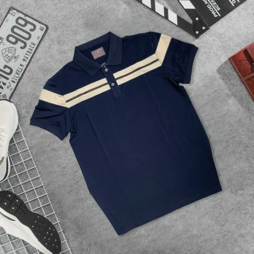 Chuyên sỉ áo Thun Nam Cổ Bẻ Phối Sọc Độc Đáo (Có Size 3XL)