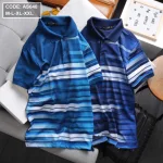 Nguồn hàng sỉ áo Thun Nam Cổ Bẻ Sọc Ngang Tay Ngắn