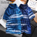 Nguồn hàng sỉ áo Thun Nam Cổ Bẻ Sọc Ngang Tay Ngắn