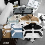Shop sỉ áo Thun Nam Cổ Bẻ Sọc Ngang Phối Màu Trẻ Trung (Có Size 3XL)