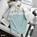 Shop sỉ áo Thun Nam Cổ Bẻ Sọc Ngang Phối Màu Trẻ Trung (Có Size 3XL)