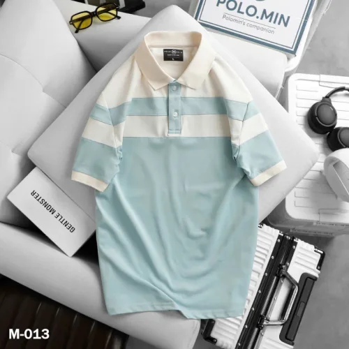 Shop sỉ áo Thun Nam Cổ Bẻ Sọc Ngang Phối Màu Trẻ Trung (Có Size 3XL)