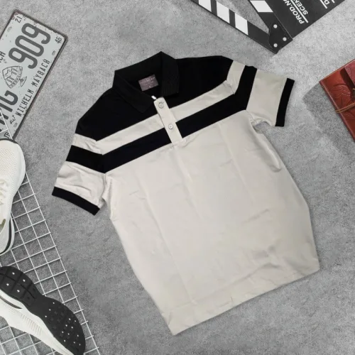 Shop sỉ áo Thun Nam Cổ Bẻ Sọc Ngang Phối Màu Trẻ Trung (Có Size 3XL)