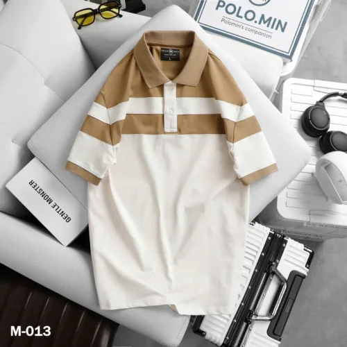Shop sỉ áo Thun Nam Cổ Bẻ Sọc Ngang Phối Màu Trẻ Trung (Có Size 3XL)