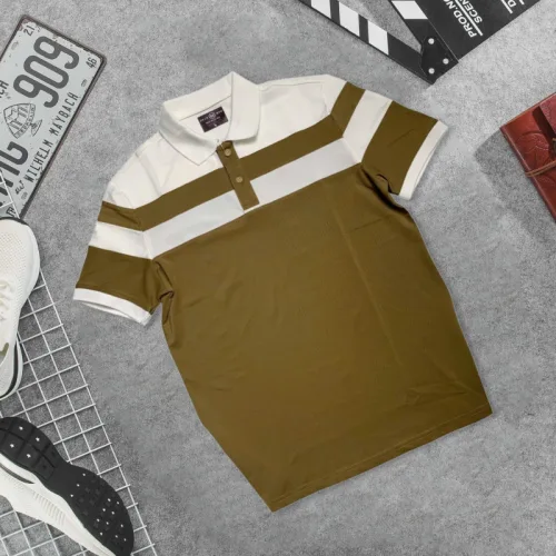 Shop sỉ áo Thun Nam Cổ Bẻ Sọc Ngang Phối Màu Trẻ Trung (Có Size 3XL)