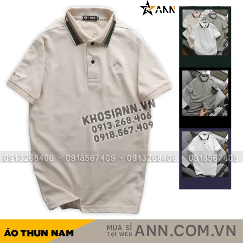 Chuyên sỉ áo Thun Nam Cổ Bẻ Thêu Chữ G (Có size 3x)