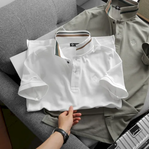 Chuyên sỉ áo Thun Nam Cổ Bẻ Thêu Chữ G (Có size 3x)