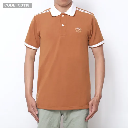 Áo Polo Nam Thun Cá Sấu CS118 Cổ Bẻ Thêu M Trước Ngực