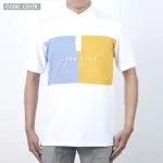 Áo thun nam cổ bẻ thêu chữ phối màu(Có size 3x)