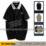 Nguồn hàng sỉ áo Thun Nam Cổ Bẻ Thêu Logo Hình Con Sói Và Viền Bo Tay Áo (Có Size 3XL)