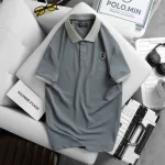Nguồn hàng sỉ áo Thun Nam Cổ Bẻ Thêu Logo Hình Con Sói Và Viền Bo Tay Áo (Có Size 3XL)