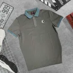 Nguồn hàng sỉ áo Thun Nam Cổ Bẻ Thêu Logo Hình Con Sói Và Viền Bo Tay Áo (Có Size 3XL)