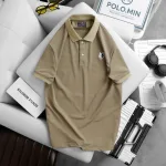 Nguồn hàng sỉ áo Thun Nam Cổ Bẻ Thêu Logo Hình Con Sói Và Viền Bo Tay Áo (Có Size 3XL)