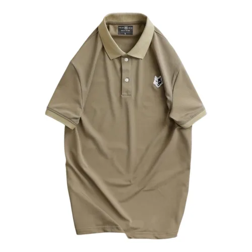Nguồn hàng sỉ áo Thun Nam Cổ Bẻ Thêu Logo Hình Con Sói Và Viền Bo Tay Áo (Có Size 3XL)