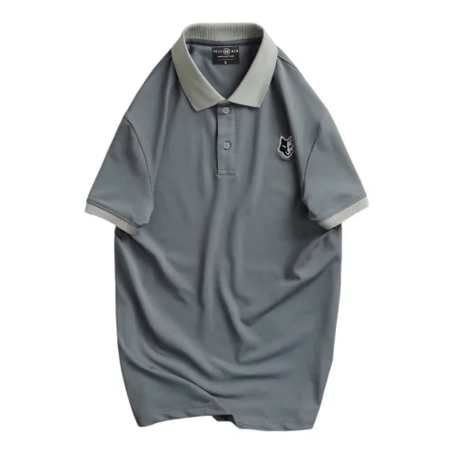 Nguồn hàng sỉ áo Thun Nam Cổ Bẻ Thêu Logo Hình Con Sói Và Viền Bo Tay Áo (Có Size 3XL)