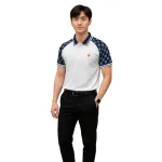 Áo Polo Nam Thêu Logo Ngực, Phối Họa Tiết Chữ G Size 3XL