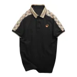 Áo Polo Nam Thêu Logo Ngực, Phối Họa Tiết Chữ G Size 3XL