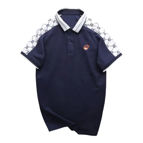 Áo Polo Nam Thêu Logo Ngực, Phối Họa Tiết Chữ G Size 3XL