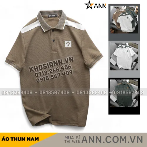 Áo Polo Nam Cổ Bẻ Logo Lục Giác Thêu Nổi, Có Size 3X